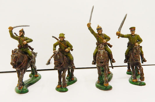 SET41P Engineer Basevich DIPINTI!  WWI GERMAN STAFF CAVALRY 1/32