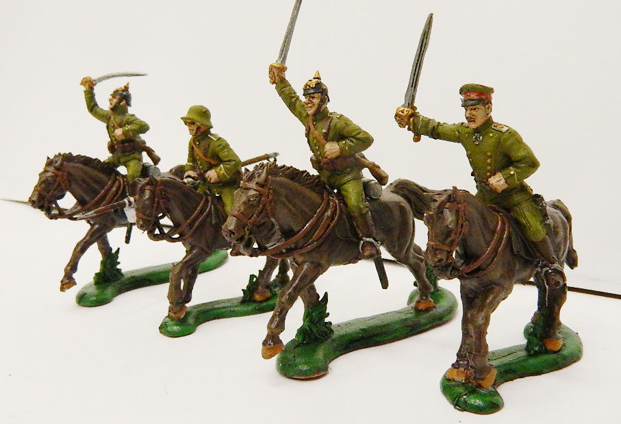 SET41P Engineer Basevich DIPINTI!  WWI GERMAN STAFF CAVALRY 1/32