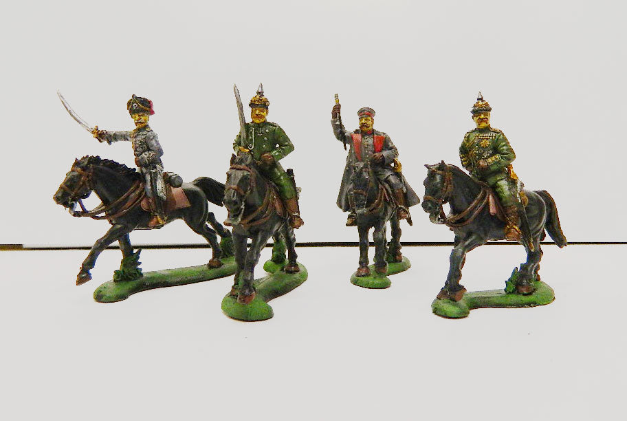 SET42P Engineer Basevich DIPINTI!  WWI GERMAN CAVALRY 1/32