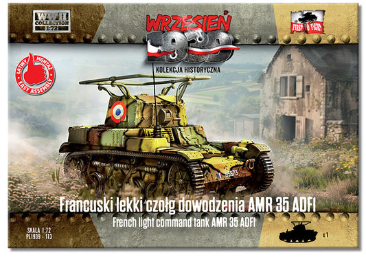 FTF113 FIRST TO FIGHT KITSFrench light command tank AMR 35 ADF1 1/72