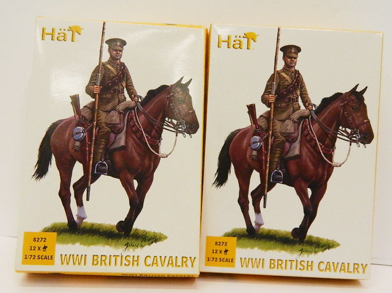 GR03_2025 2 SCATOLE  HAT 8272 WWI B RITISH CAVALRY  SCALA 1/72