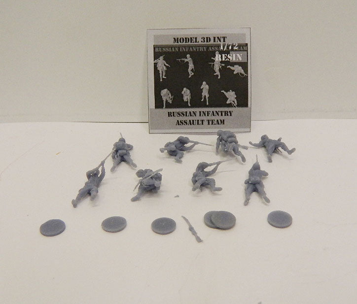 MODEL 3D INT RUS01 RUSSIAN INFANTRY ASSAULT TEAM 1/72