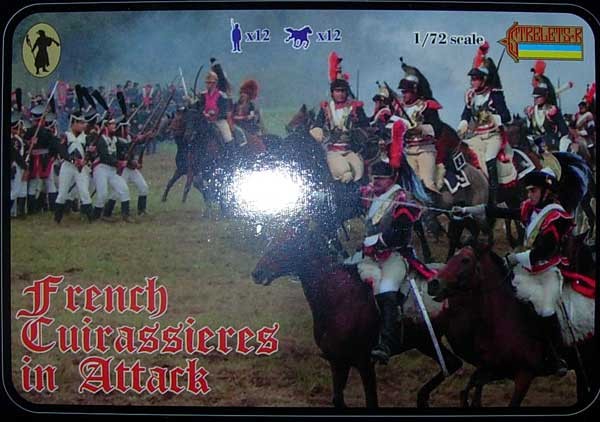 0105 STRELETS 1/72 FRENCH CURASSIERES IN ATTACK