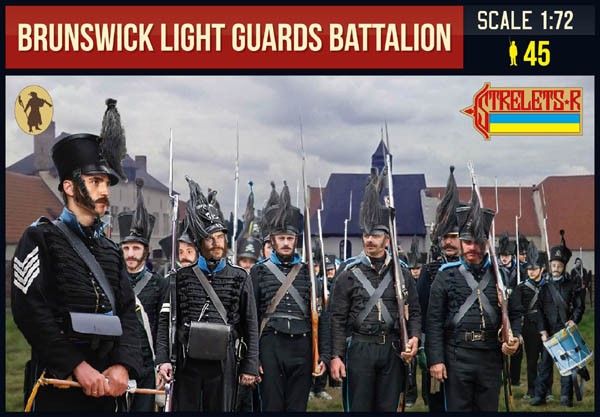 0154 STRELETS Brunswick Light Guards Battalion Napoleonic 1/72