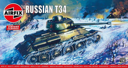 AX01316V AIRFIX 1/72  Soviet T-34 Tank  Vintage Classic series