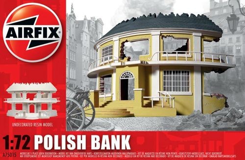 75015 AIRFIX 1/72 Polish Bank READY BUILT UNPAINTED RESIN BUILDINGS