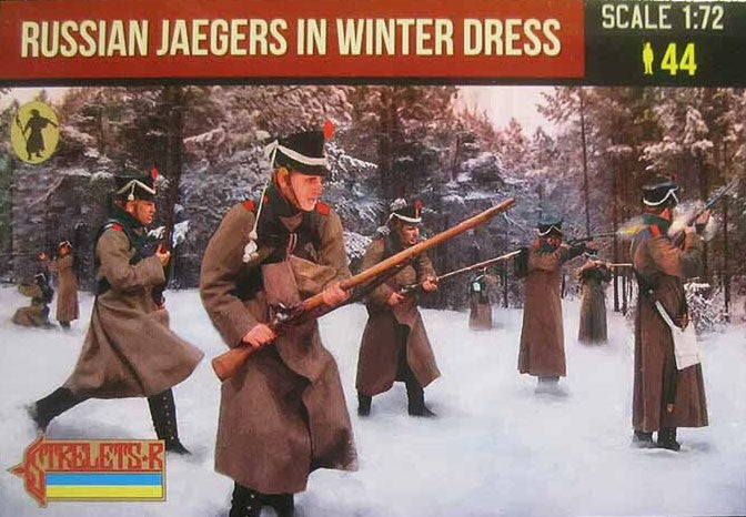 0289 STRELETS Russian Jaegers in Winter Dress Napoleonic Era 1/72