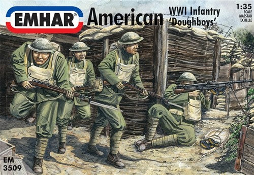 03509 EMHAR 1/32  American WWI Infantry 'Doughboys'