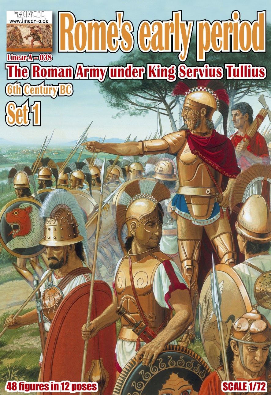 038 LINEAR Rome s early period 6th century B.C. The Roman army under k ...