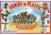 5442 ARMIES IN PLASTIC  IN BAG 1/32 Madhists Rifleman - Jihadiyya & Mulazimyya 1881 - 1898