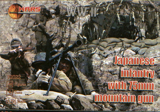 72022 MARS  JAPANESE INFANTRY WITH 75MM MOUNTAIN GUN