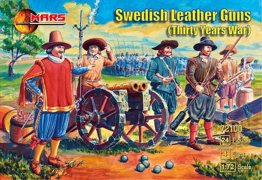 72100 MARS SCALA 1/72 Swedish Leather guns (Thirty Years War/TYW