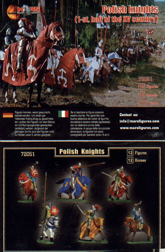 72051 MARS SCALA 1/72 POLISH KNIGHTS