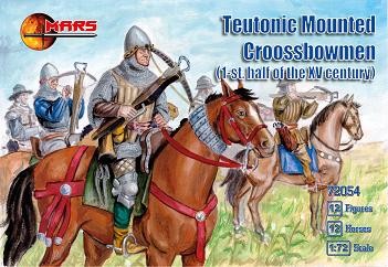 72054 MARS SCALA 1/72 Teutonic Mounted Crossbowmen