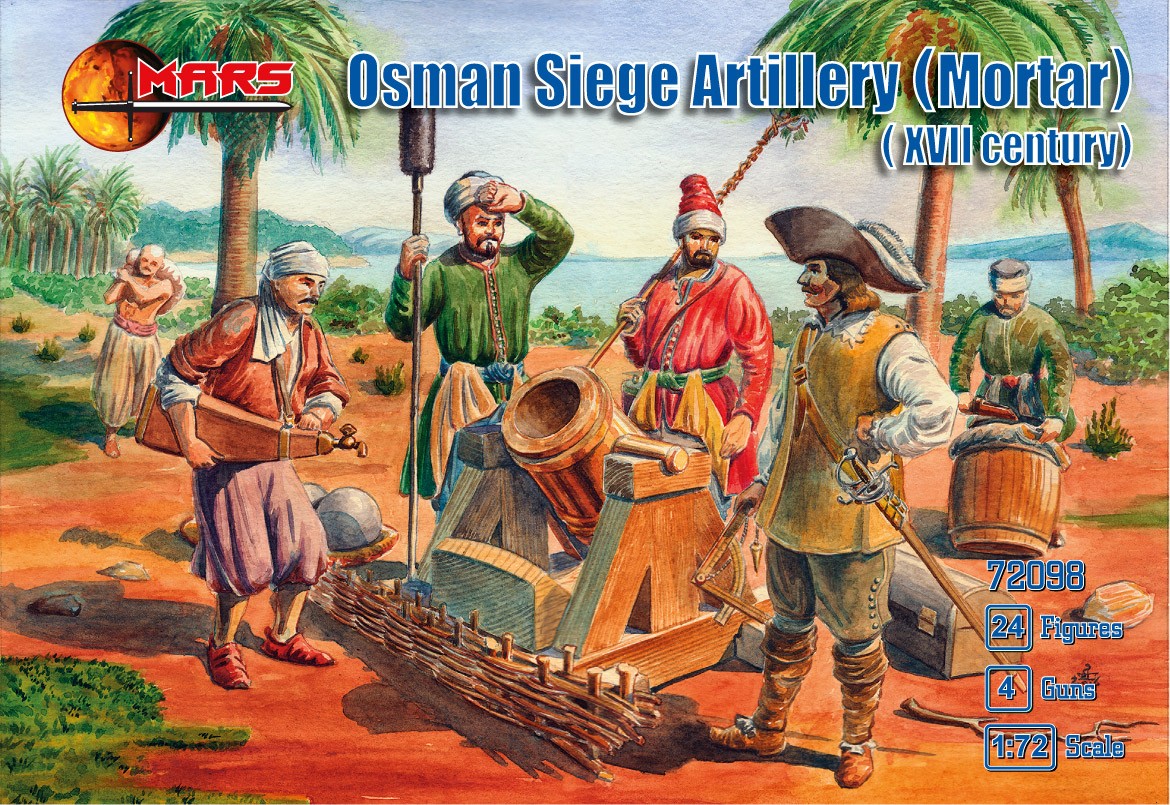 72098 MARS SCALA 1/72 Osman Siege Artillery (Mortar) XVII century