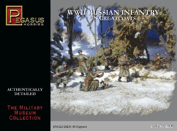 7271 PEGASUS  WWII RUSSIAN INFANTRY IN GREAT COATS