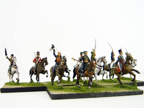 AP028 WATERLOO1815 NAPOLEONIC MONTED LINE OFFICERS 1813/15  SCALA 1/72