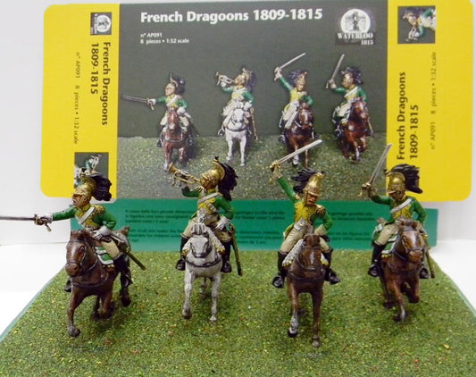 AP091 WATERLOO1815  FRENCH DRAGOONS 1809-1815 SCALA 1/32