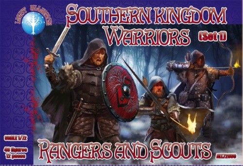 DARK ALLIANCE ALL72060  - Southern kingdom warriors – Set 1  Rangers and Scouts 1/72