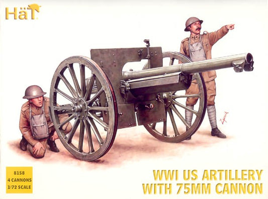 HAT 8158 WWI US Artillery with 75mm Cannon