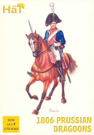 HAT 8196 Re-released! Napoleonic 1806 Prussian Dragoons 1/72 ON SPRUE