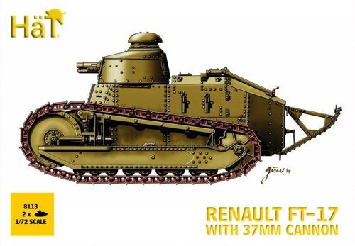 HAT 8113  2 x Renault FT-17 with 37mm cannon WWI 1/72