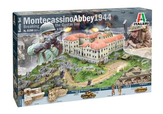 ITALERI 6198 Montecassino Abbey 1944 Breaking the Gustav" Line - BATTLE SET