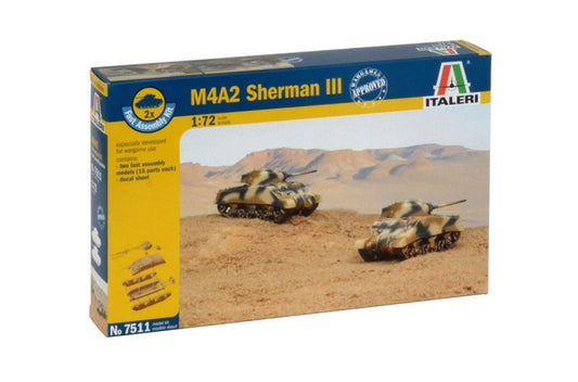 ITALERI 7511 M4A2 SHERMAN III FAST ASSEMBLY