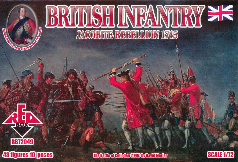 REDBOX 72049 Jacobite Rebellion British Infantry – Waterloo 1815 A. Pierini