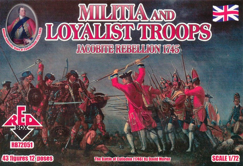 REDBOX 72051 Jacobite Rebellion Militia and Loyalist Troops