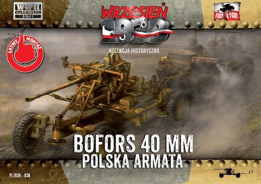 WWH036 FIRST TO FIGHT KITS Polish Bofors 40mm Anti Aircraft Gun