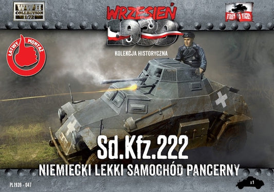 WWH047 FIRST TO FIGHT KITS 	Sd.Kfz.222 - German Light Armored Car - 8th August