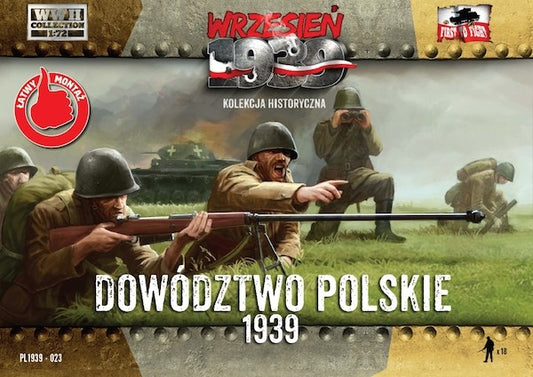 WWH023 FIRST TO FIGHT KITS Polish Headquarters - Polish infantry officers figure set (WWII)