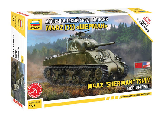 ZVEZDA 5063 M4A2 (75MM) Sherman 1/72