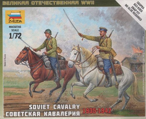 ZVEZDA 6161 Soviet Cavalry (WWII) 1935 to 1942