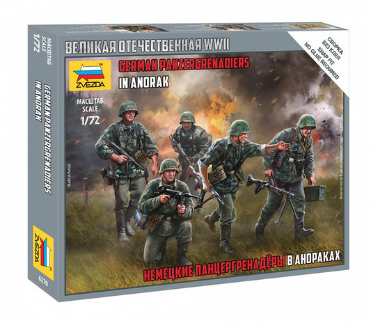 ZVEZDA 6270  German Panzergrenadiers and base x 5 1/72