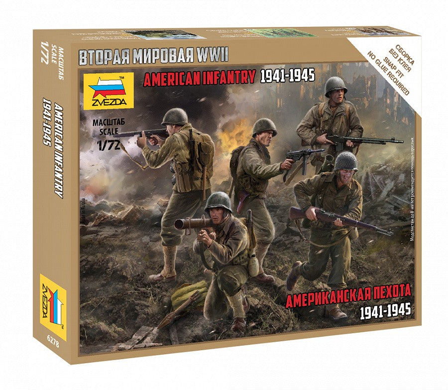 ZVEZDA 6278 US Infantry WWII  1/72